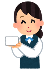 カードを持っている人