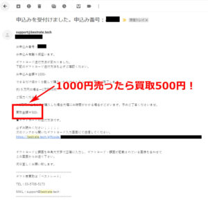 ベストレートの買い取り額
